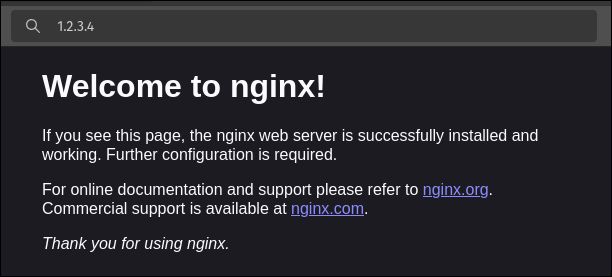 nginx welcome page (www)