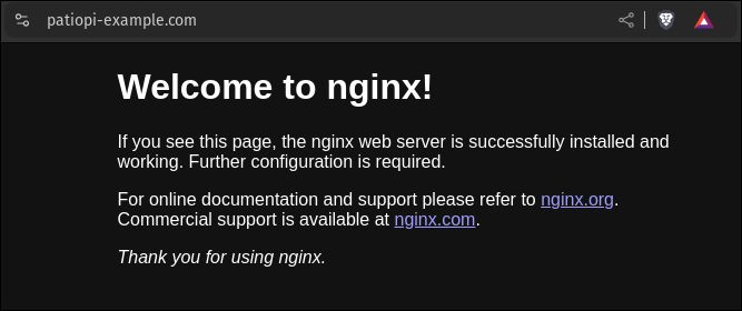 nginx welcome page