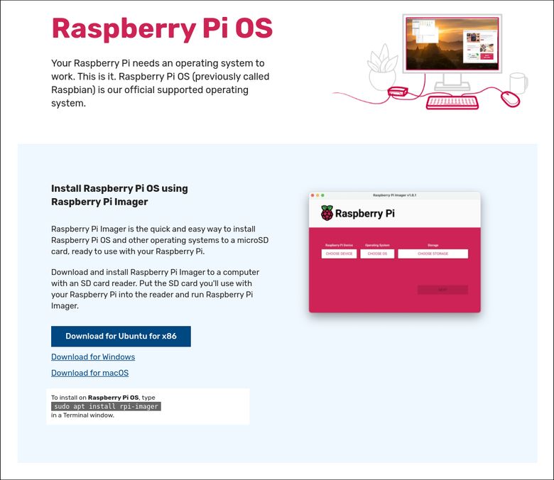 Download Raspberry Pi Imager