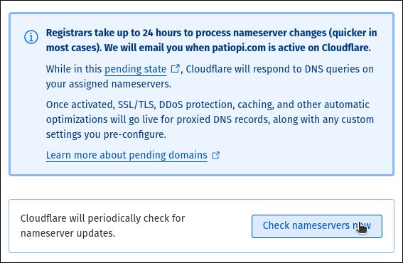 Cloudflare checking DNS servers